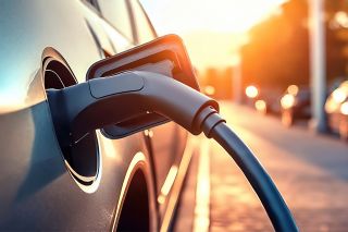 Foto: E-Auto beim Aufladen